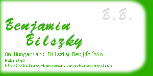 benjamin bilszky business card